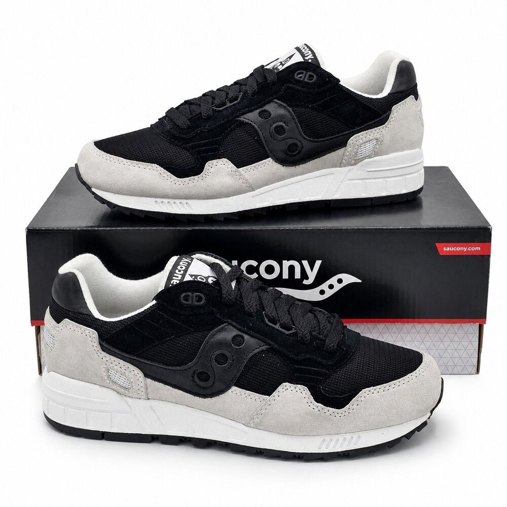 Saucony Shadow 5000 Black Grey Sneakers Men's 7.5 Women's 9 S70665-76 Retro